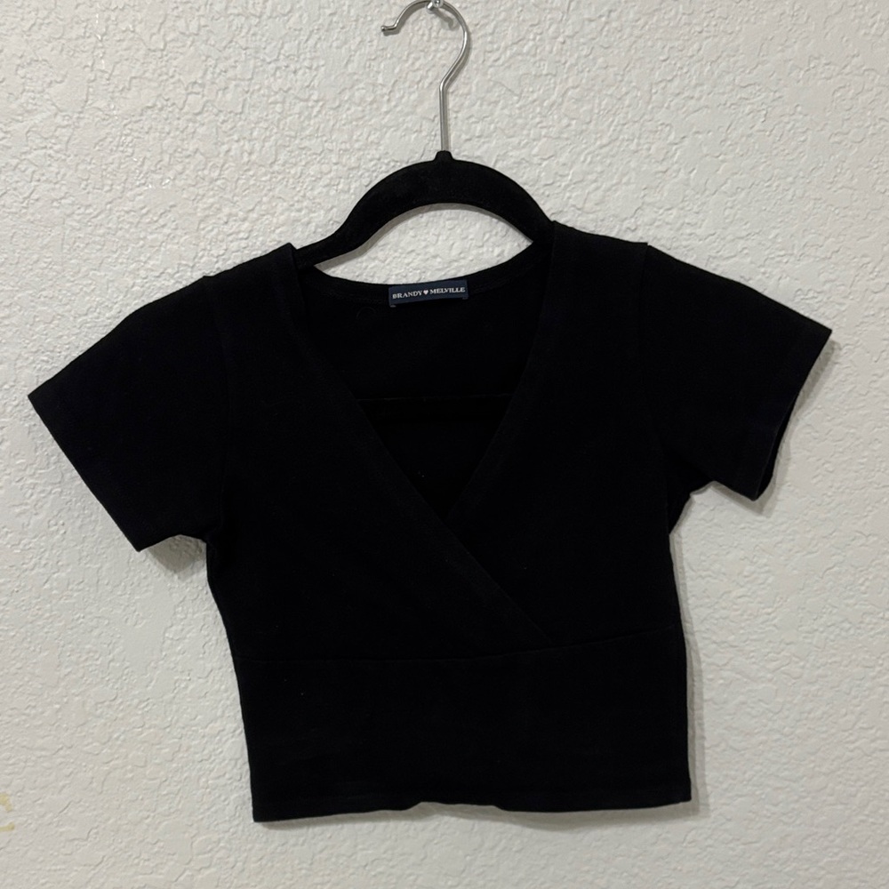 Brandy Melville Black Crop Top
